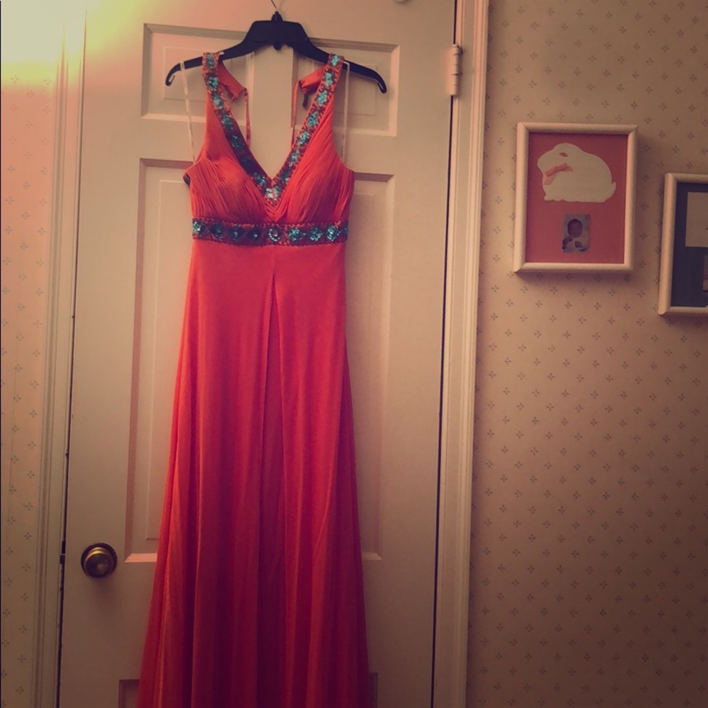 Sue Wong Coral Gown - Size 2